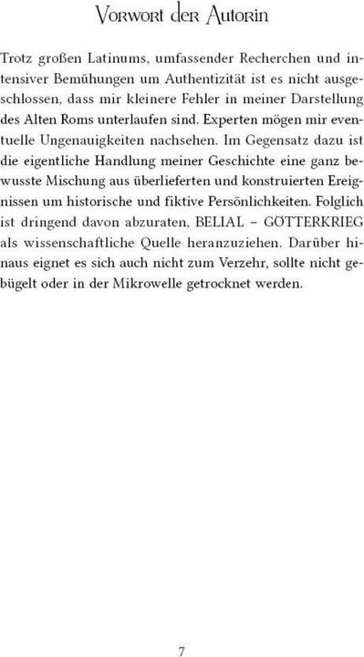 Actual product image IZARA - Belial - War of the Gods (Julia Dippel, German)