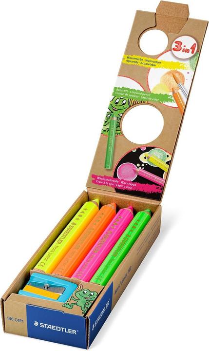 Actual product image Staedtler Coloured pencil case 4pcs neon assorted (Multinational, 4 x)