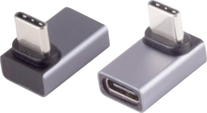 Produktbild BKL Electronic USB-C® Adapter, 4.0, 90° Winkel oben/unten, Pro Adapter, gewinkelt 10080136 BK