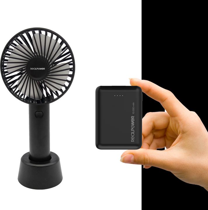Produktbild RealPower Mobile Bundle Beatmungsgerät + PB-10000 mini HD (1200 mAh)