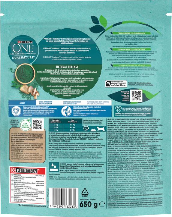 Image du produit Purina ONE 8445290163233 (Adulte, 1 pcs, 650 g)