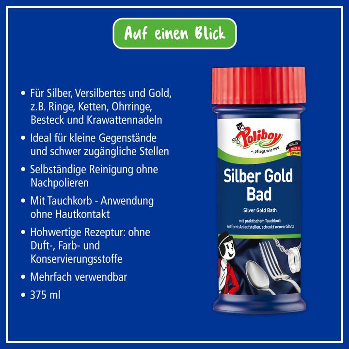 Produktbild Poliboy Silber Gold Bad, 375 ml (375 ml)