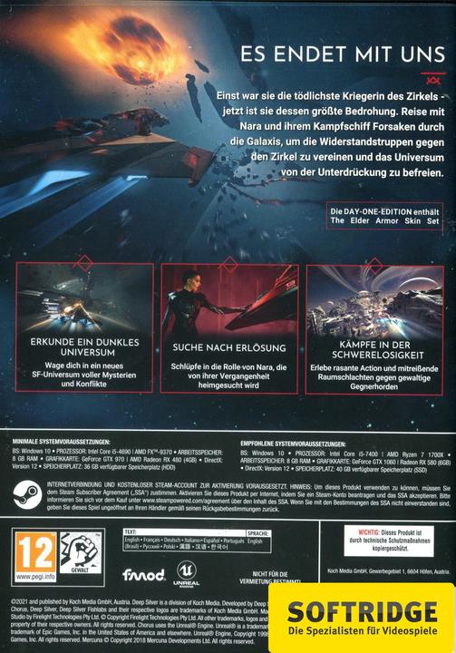 Image du produit Deep Silver Chorus édition Day One (PC, DE)