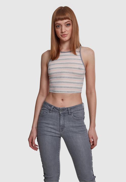 Produktbild Urban Classics Ladies Rib Stripe Cropped Top (XS)