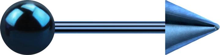 Produktbild Star Piercing Micro Barbell dunkelblau mit Kugel und Cone (ohne Messing, Chirurgenstahl 316L)