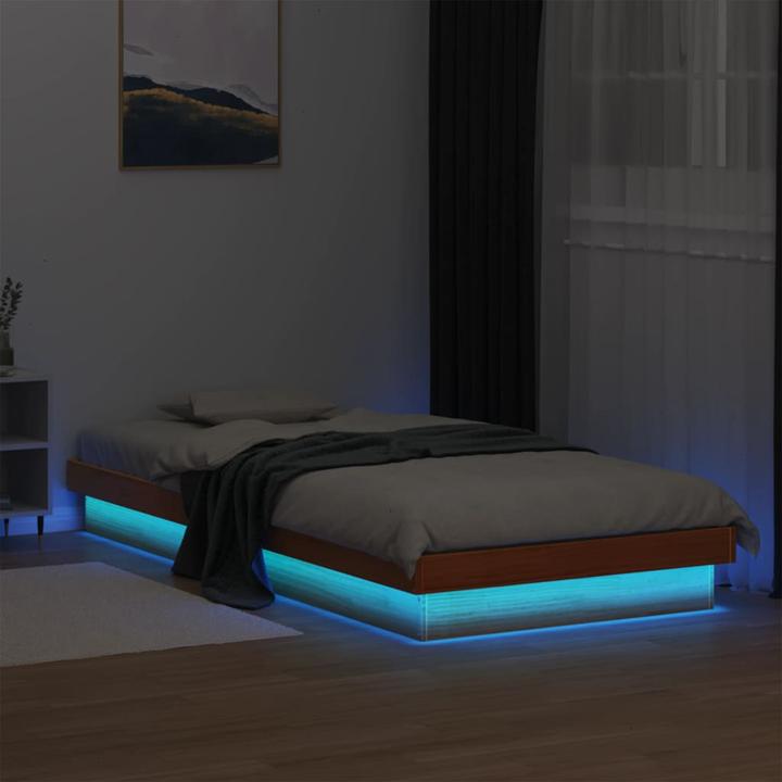 Immagine prodotto VidaXL Letto con illuminazione a LED in pino (90 x 200 cm)