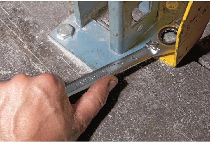 Produktbild Bahco Metrischer Knarren-Ring-Maulschlüssel-Satz - 6-teilig/Kunststoffhalter (17 mm, 8 mm, 14 mm, 12 mm, 13 mm, 10 mm)