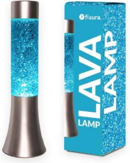 Produktbild Fisura Mini Lavalampe glitzer blau