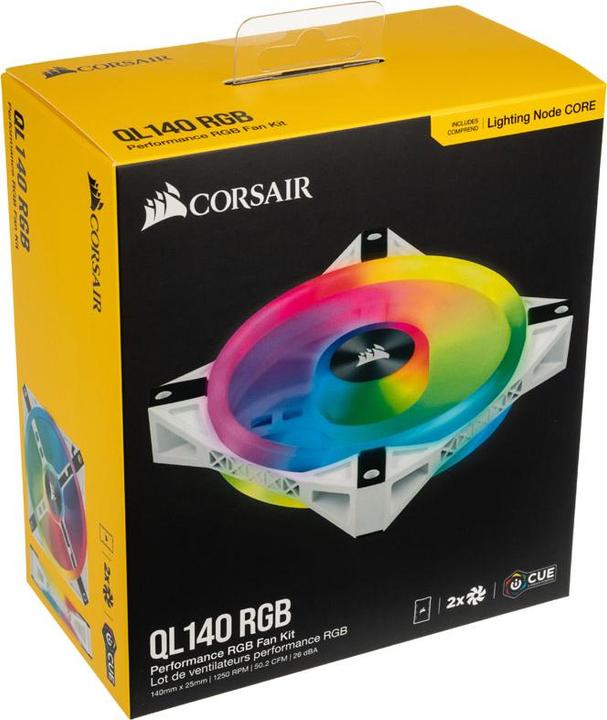 Actual product image Corsair iCUE QL140 RGB (140 mm, 2 x)