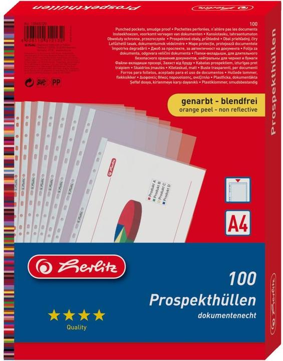 Produktbild Herlitz Klarsichthülle (A4, 100 x)