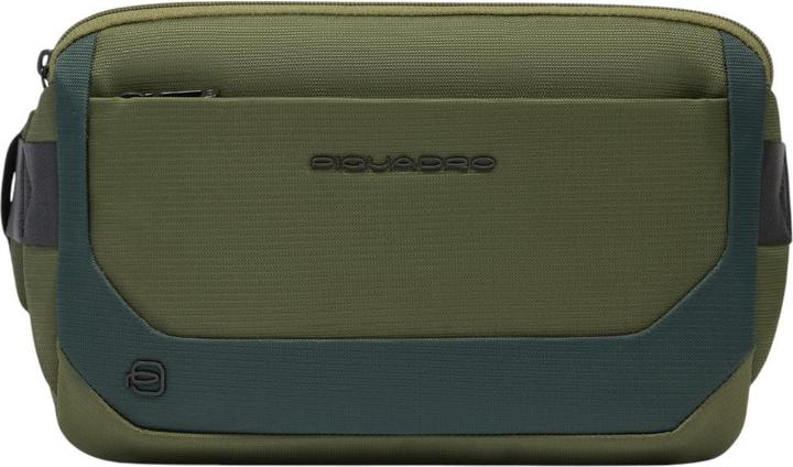 Piquadro Gürteltasche aus recyceltem Stoff und Leder