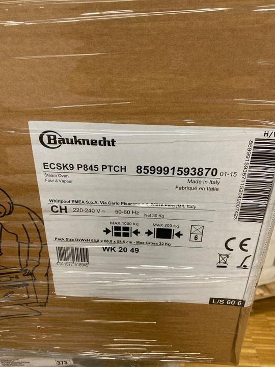 Image du produit Bauknecht Four à vapeur encastrable ECSK9 P845 PT CH A