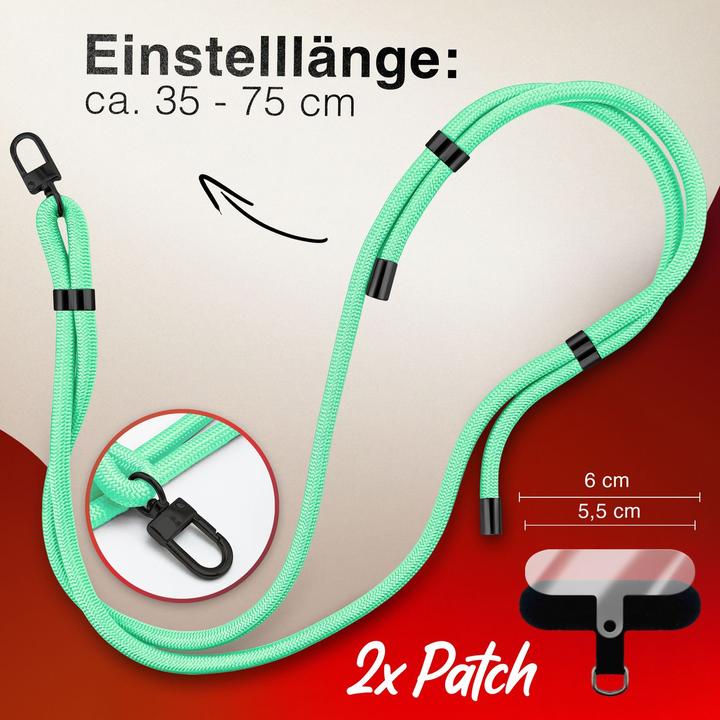 Produktbild Nalia HoldMe Lanyard Handykette - Universal Trageband für Smartphones - Verstellbar, Soft & Elastisch