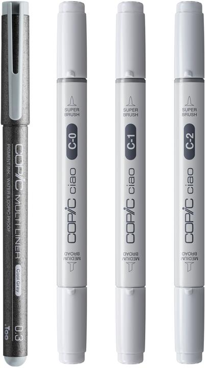 Actual product image Copic CIAO - Brand set (Grey, 0.30 mm, 4 x)