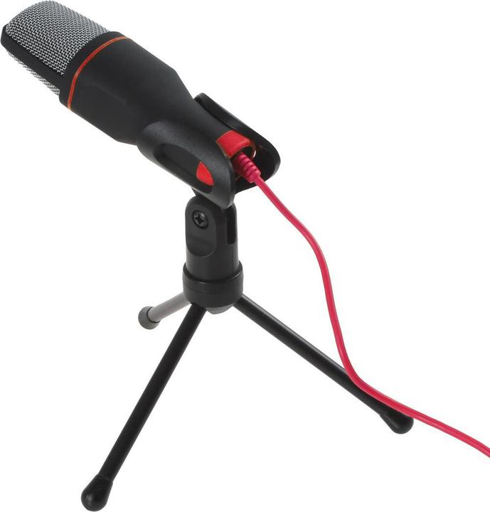 Immagine prodotto Varr Microfono da gioco con supporto per treppiede, connessione jack, nero, cavo