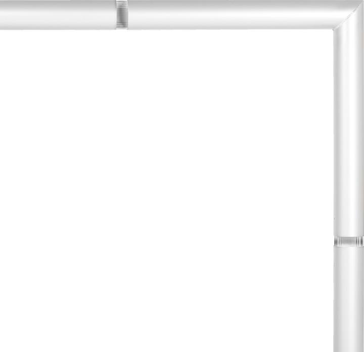 Actual product image Sport-Thieme Large field soccer goal "Kompakt Plus", standing in ground sockets, white stove enameled