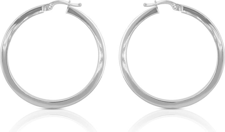 Actual product image Muau Creoles (Yellow gold, White gold, Red gold or silver)