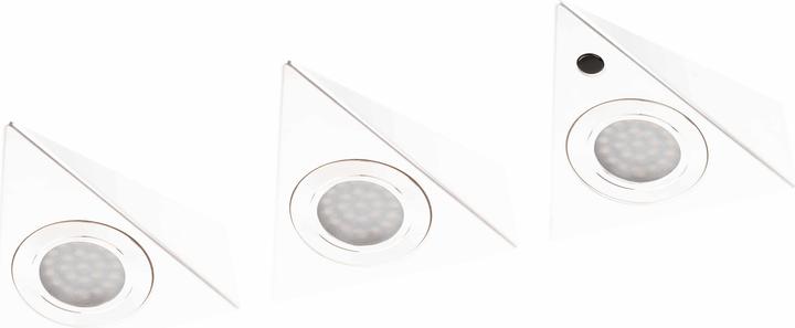 Image du produit Müller Licht Éclairage encastrable à LED avec détecteur de mouvement - 3 pièces - blanc (3000 lm)