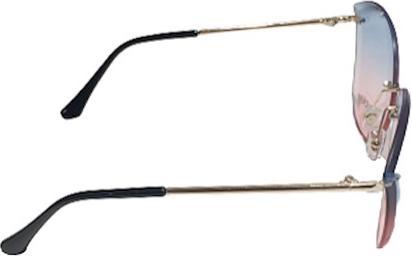 Produktbild Bekos Stylische Damen Sonnenbrille mit blau rot getönte Gläser