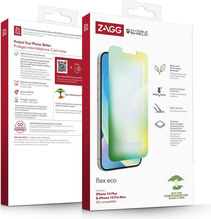 Actual product image Zagg Invisbleshield Fusion Eco Ip (1 Piece, Apple iPhone 13 Pro Max, Apple iPhone 14 Plus)
