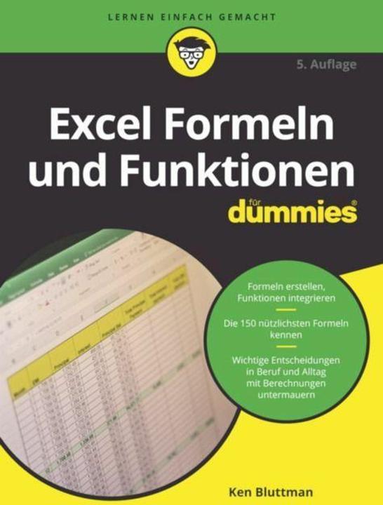 Immagine prodotto Excel Formeln und Funktionen für Dummies (Tedesco, Ken Bluttman, Rainer G. Haselier, 2022)