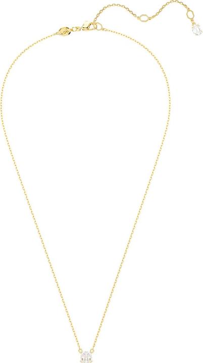 Immagine prodotto Swarovski Collana Stilla con taglio a cuscino in oro bianco (Metallo Swarovski, 38 cm)