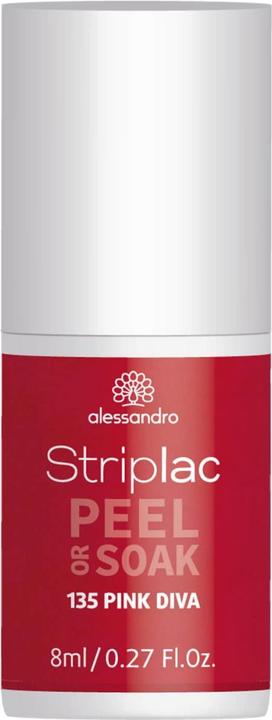 Immagine prodotto Alessandro Striplac Peel o Soak Pink Diva 8 ml (N. 908 - Rosa Diva, Smalto pelabile)