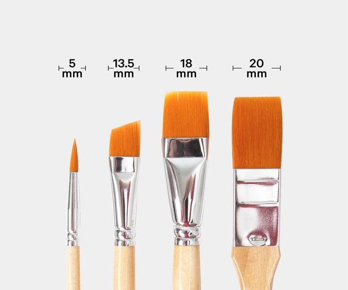 Produktbild I Am Creative Universal Pinselset – Künstler-Set (12 mm)