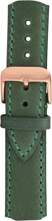 Actual product image Paul Hewitt Grand Atlantic Line Black Sea Rose Gold Leather Green (Analogue wristwatch, 42 mm)