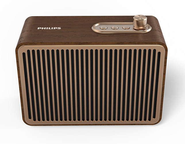 Actual product image Philips TAVS500/00 Portable Bluetooth Speaker (10 h, Electrical connection, Rechargeable battery operated)