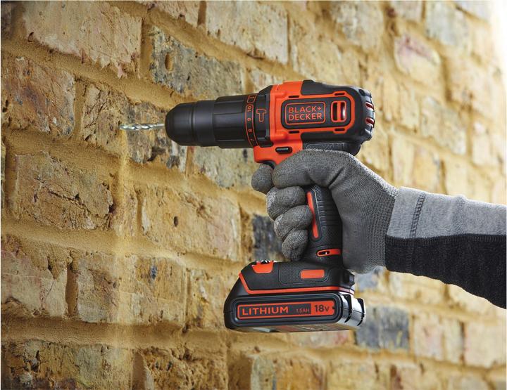 Actual product image Black & Decker Cordless screwdriver drill (Rechargeable battery operated)