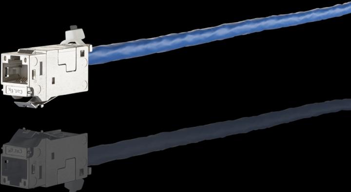 Produktbild Metz Connect Keystone RJ45Einbaumodul CAT 6a (Keystone Modul)