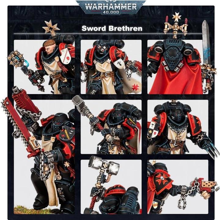Actual product image Games Workshop Black Templars Sword Brethren (Plastic)