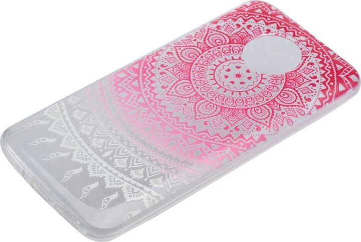 Actual product image König Design Henna Cover for Motorola Moto G5 Case Protective Cover Silicone Bumper Sun Pink New (Motorola Moto G5)