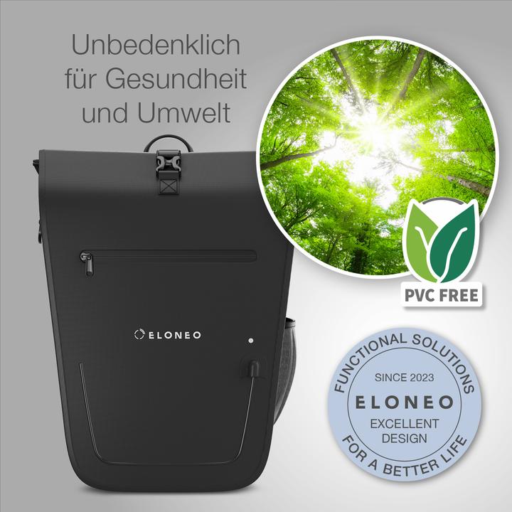 Image du produit Eloneo Sacoche de vélo pour ordinateur portable (25 l, Sacoches)