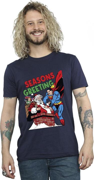 Image du produit - T-shirt SUPERMAN SANTA COMIC - Homme (S)