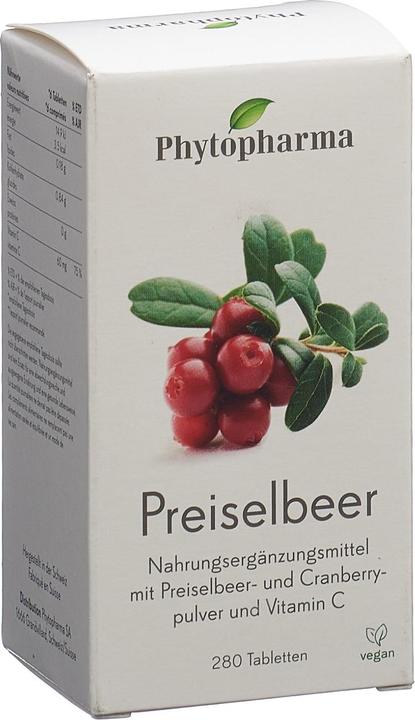 Image du produit Phytopharma Airelle rouge (280 pièce(s), Cachets, 140 g)
