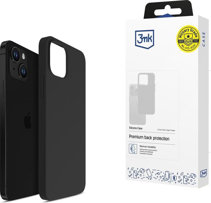 Produktbild 3MK Silicone Case iPhone 13 6,1" czarny/black (Apple iPhone 13)