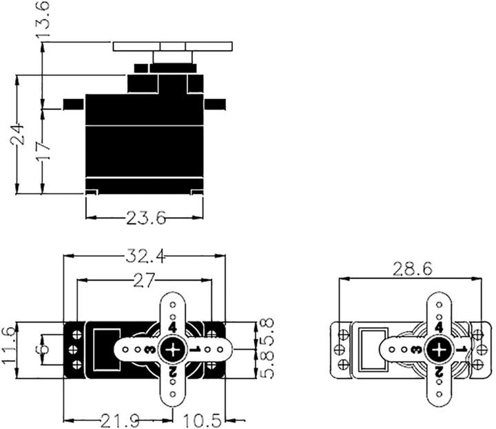 Produktbild Hitec Mini-Servo HS-65HB Analog-Serv