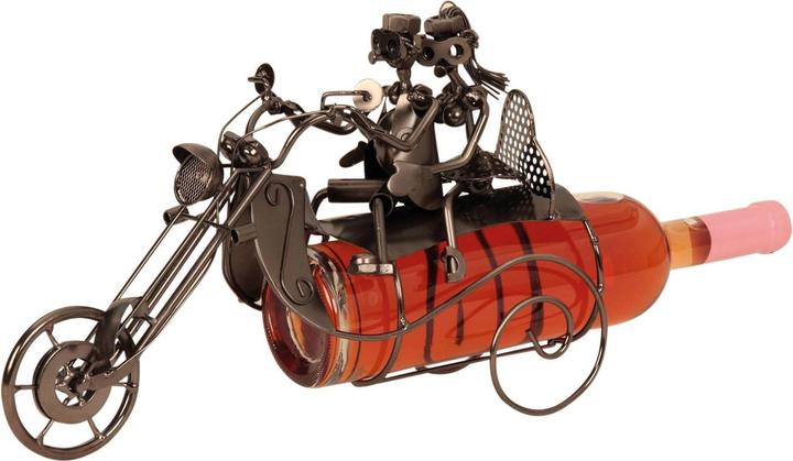 Actual product image IKO Wine bottle holder 'motorcycle with pair' (Wine bottle holder)