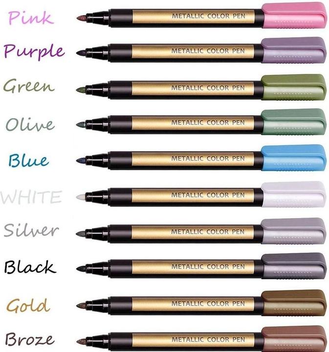 Actual product image Cbx Metallic Stifte, Textmarker 10 Stück (10 x)