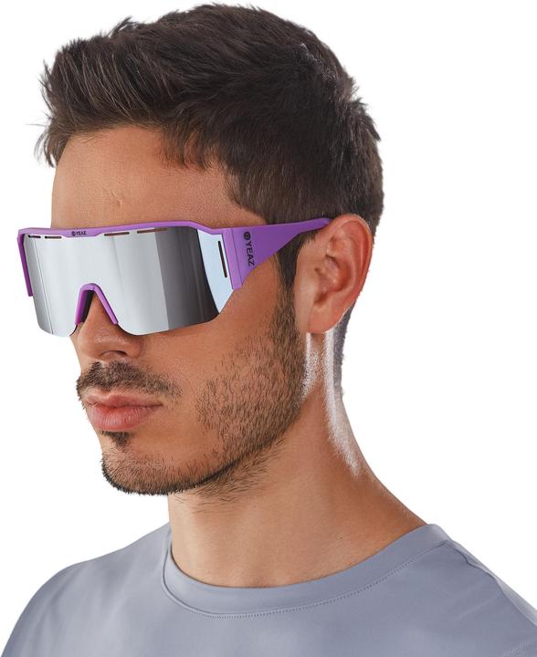 Immagine prodotto Yeaz Occhiali SUNVIBE Sport viola opaco / argento a specchio (Lilla, Argento)