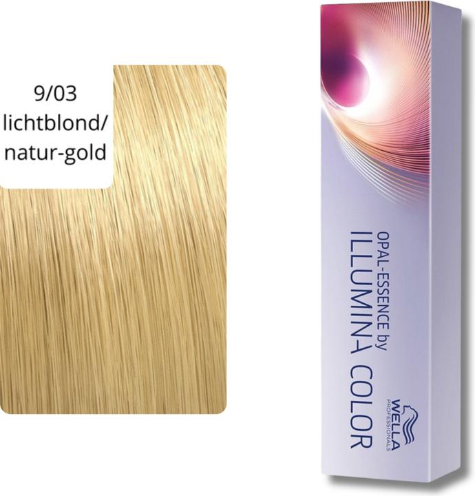 Image du produit Wella Illumina Color (9/03 blond clair blond clair nature-or)