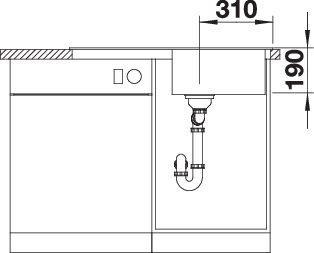 Produktbild Blanco SONA 5 S (Einbauspüle, 86 cm, 50 cm)