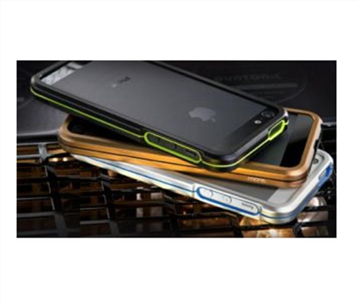 Actual product image more. Armor Metal Bumper for iPhone 5/5S/SE Black/Neon Yellow (Apple iPhone SE, Apple iPhone 5, Apple iPhone 5s)