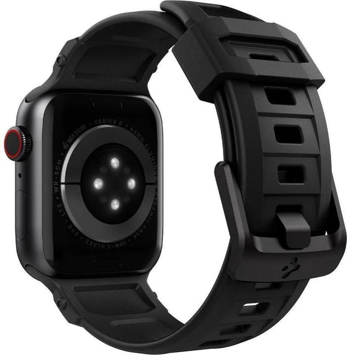 Actual product image Spigen RUGGED BAND Apple Watch 4/5/6/7/8/SE (38/40/41MM) MATTE BLACK (38 mm, 40 mm, 41 mm, Thermoplastic polyurethanes (TPU))