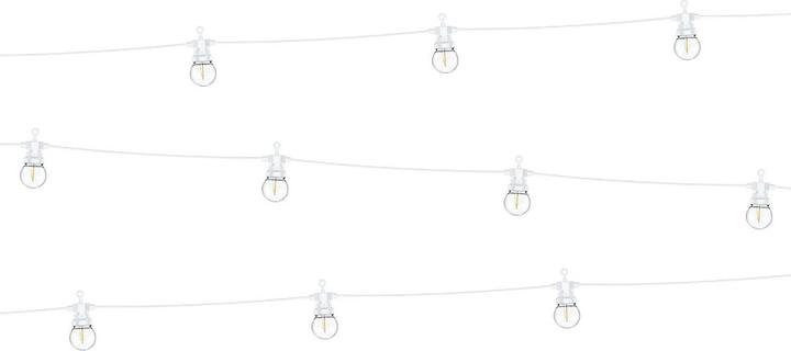Produktbild Partydeco Lichterkette Vintage Weiss LED (5m) (1 x)