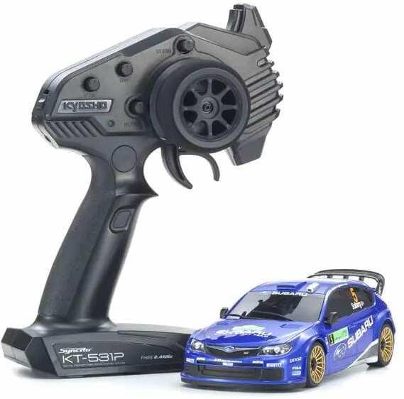 Actual product image Kyosho Mini-Z MA020 Subaru Impreza WRC 2008 White, ARTR, 1:27 (ARR Almost Ready to Run)