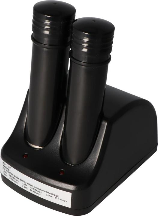 Produktbild AccuCell Ladegerät für Black & Decker VersaPak VP100 und 2 stück Verspak VP100 Akku