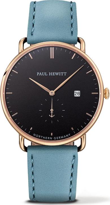 Produktbild Paul Hewitt Grand Atlantic Line Black Sea Gold Leather Niagara (Analoguhr, 42 mm)